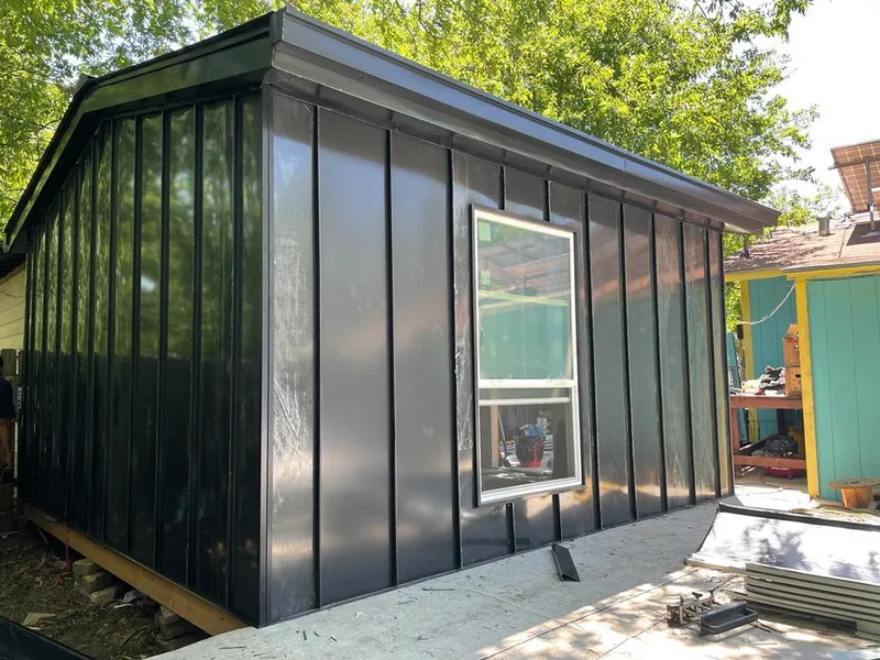 Black standing seam metal wall panels for Roof Inspection in Silver Lakes